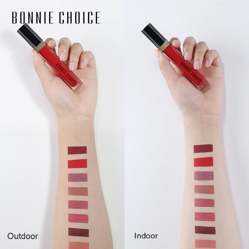 Губная помада BONNIE CHOICE жидкий блеск для губ матовая Жидкая стойкая водостойкая