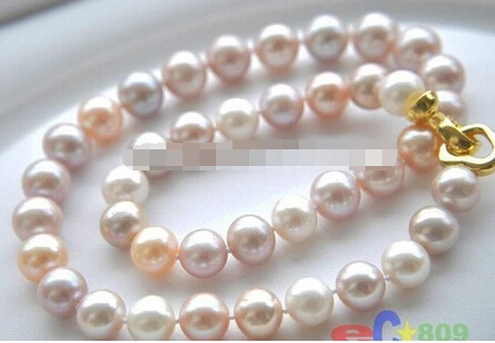 

Free shipping >>@ 1794 17" 11mm ROUND PINK LAVENDER PEARL NECKLACE