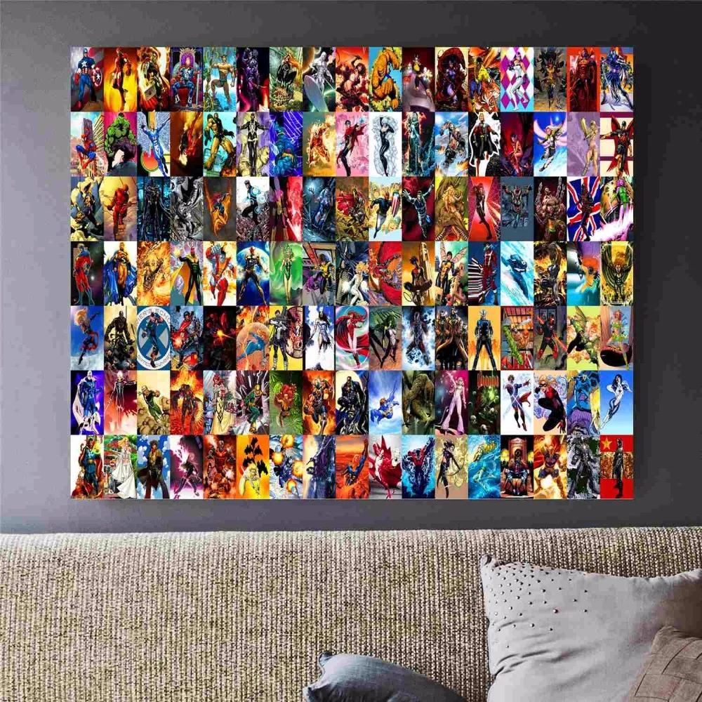 Marvel Poster Printed Canvas Print Painting Superheroes Home Wall Art