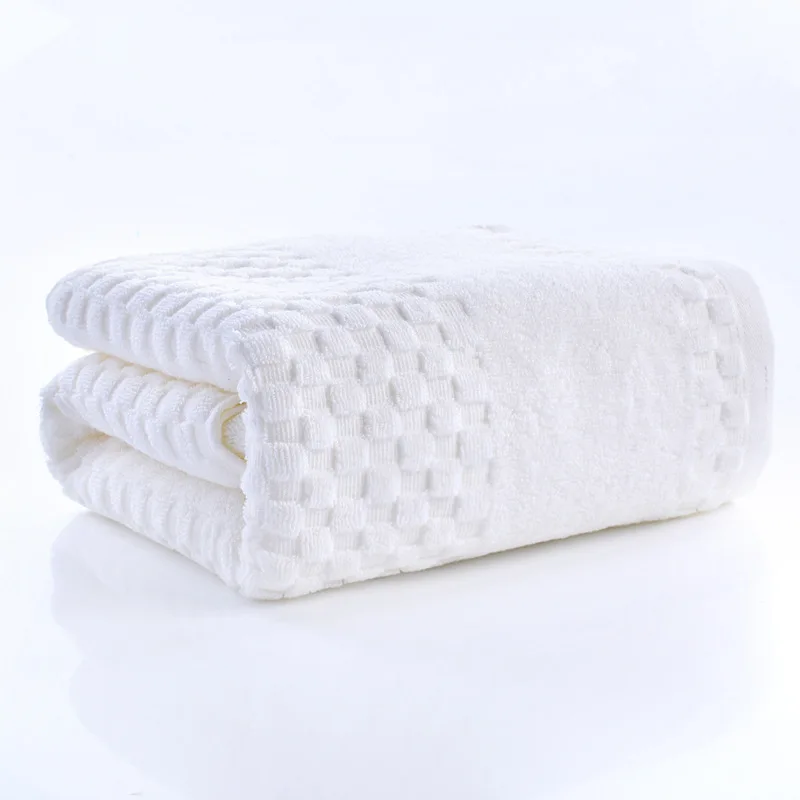 Luxury Terry Cloth Cotton Bath Towel Home Hotel Plaid Camping Large Shower Towels Bathroom Serviette De Bain 70x140cm