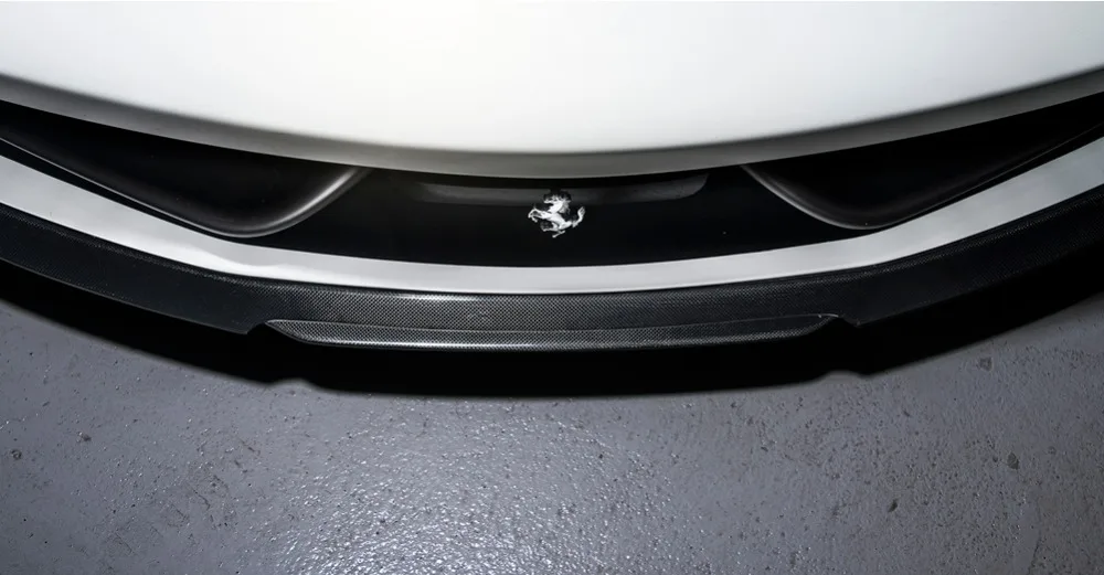 Carbon Fiber Car Front Bumper Lip Spoiler Ahead Bumper guard Case v style For Ferrari 458 Coupe 2011 2012 2013 Car Tuning Parts 20 - Racext ATK_8526
