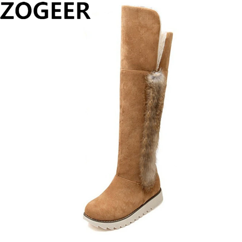 Hot Women Snow Boots 2018 Winter Ladies Suede Fashion Flat Heels Women Shoes Knee High Boots Brand Fur Warm Snow Boots Hot Women Snow Boots 2018 Winter Ladies Suede Fashion Flat Heels Women Shoes Knee High Boots Brand Fur Warm Snow Boots