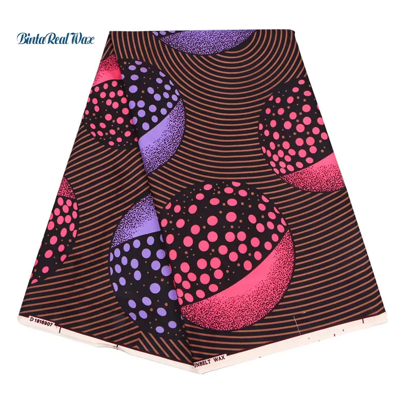 

Real Wax Hollandais Ankara Fabric Colorful Universe Planet Printed Polyester African Fabric For Party Dress 6 yard FP6157