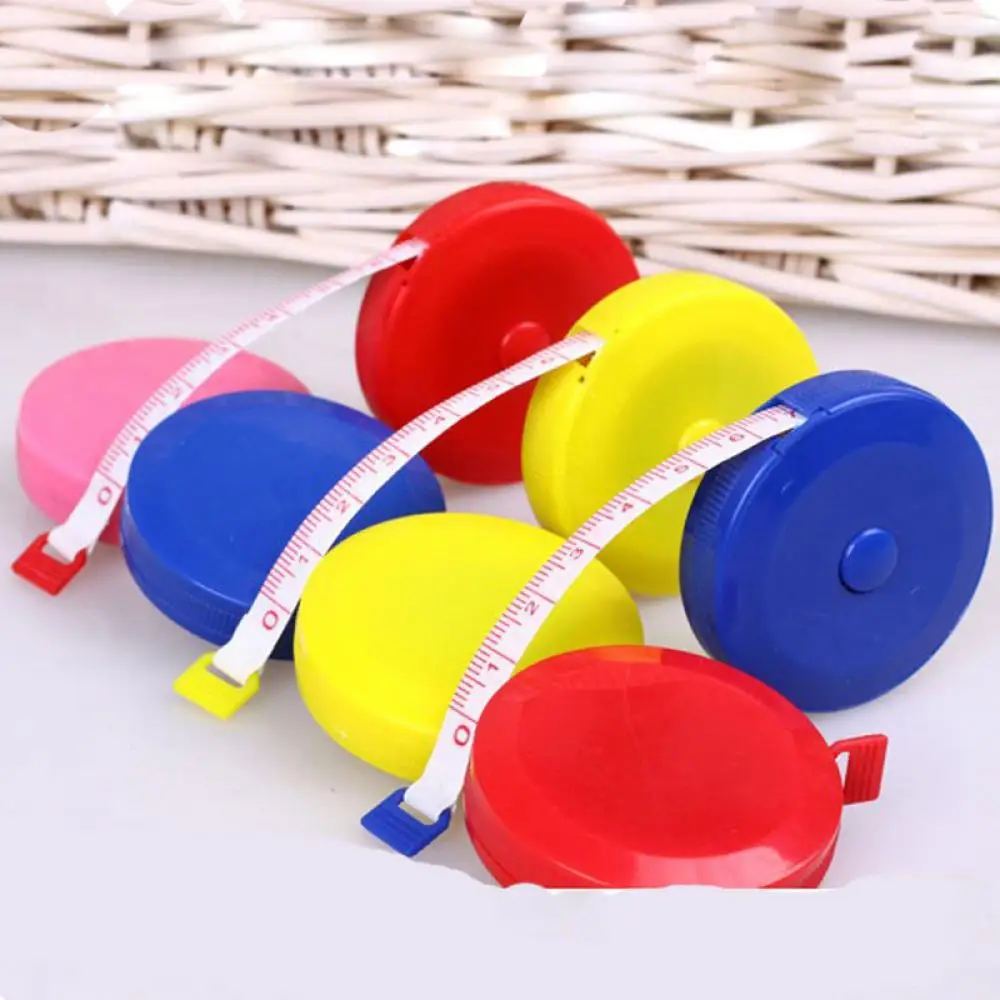 1PC High Quality Lovely Pocket Tape Measure Plastic Round Tape Measure