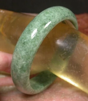 

xd 00970 Green Natural A JADE JADEITE Bangle Bracelet 60 mm (A0502)