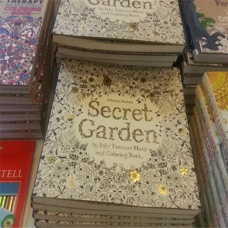 Original Korea Genuine Secret Garden Coloring Book Picture For Adults Decompression Send 24 Color Pencil In Books From Office School
