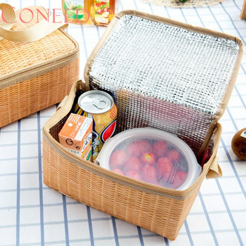 CONEED Drop Ship 2017 Portable Insulated Thermal Cooler font b Lunch b font Box Tote Storage