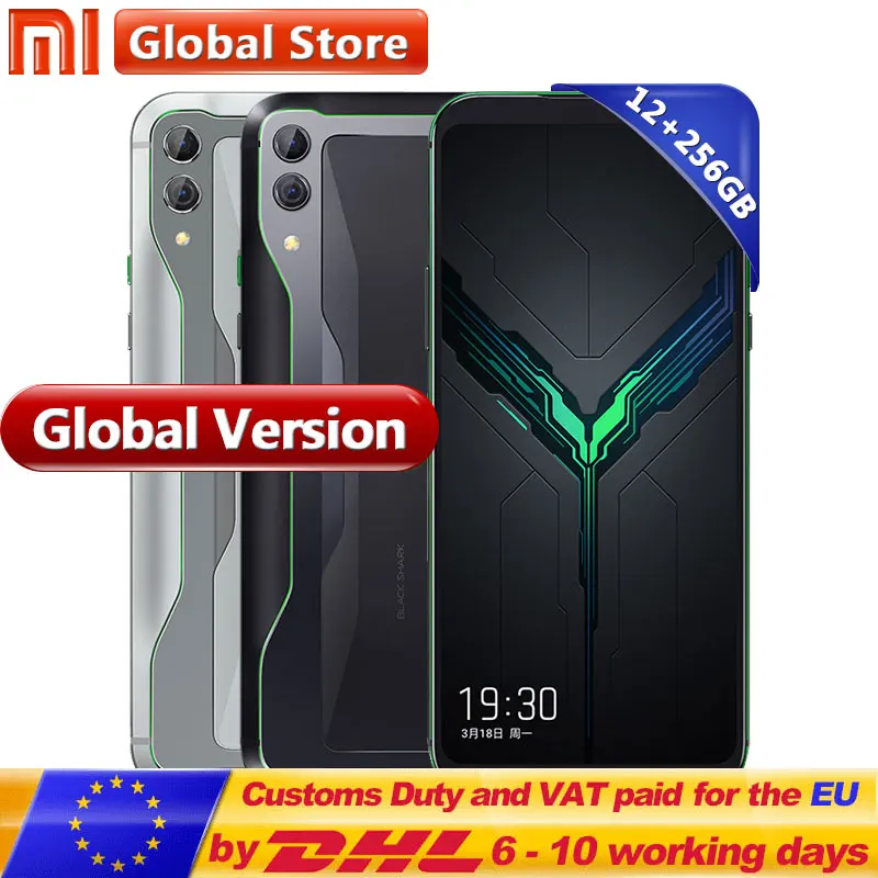 Глобальная версия Xiaomi Black Shark 2 12 Гб 256 игровой телефон Snapdragon 855 Octa Core 48 + Мп Камера 4000