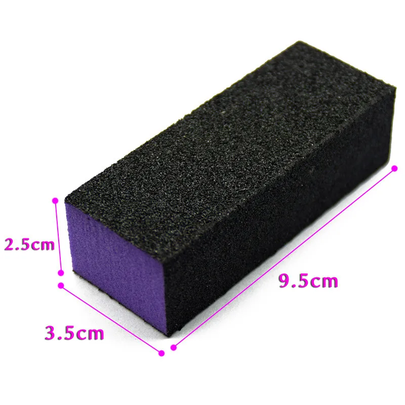 Cor da Mistura Lote Preto Lixar Bloco Ouvir Coração Tampão Lustrando Arquivos Acrílico Unha Art Manicure Grupo Novo Buffer 1 50 Pçs - 7 Lixas e polidores de unha