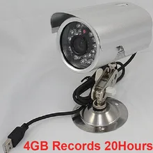 K808 4GB records 20h Waterproof cctv security camera DVR PIR video record camera,intellgent SD card cctv camera motion detected