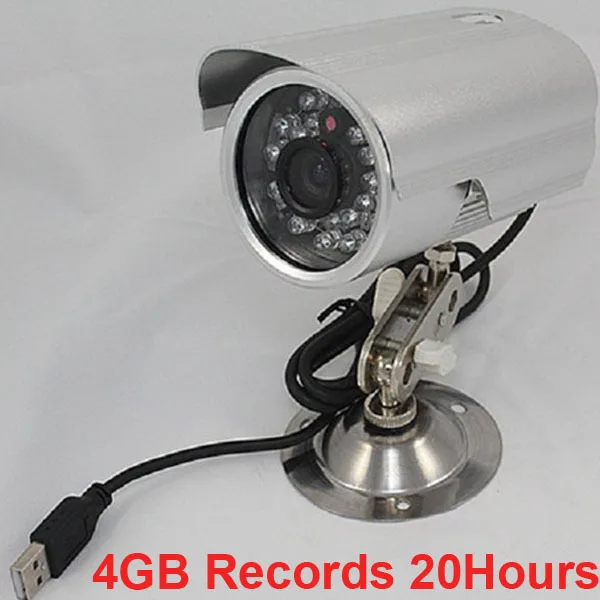 K808 4GB records 20h Waterproof cctv security camera DVR PIR video
