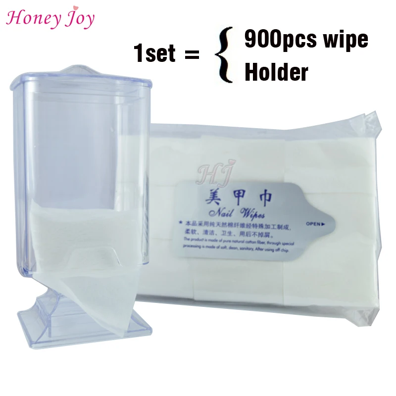 

Pro Nail Art Cotton Pad Paper Wipe Holder Case Container Plastic Polish Remover Tool Personal Treatment Salon Accessory Manicure