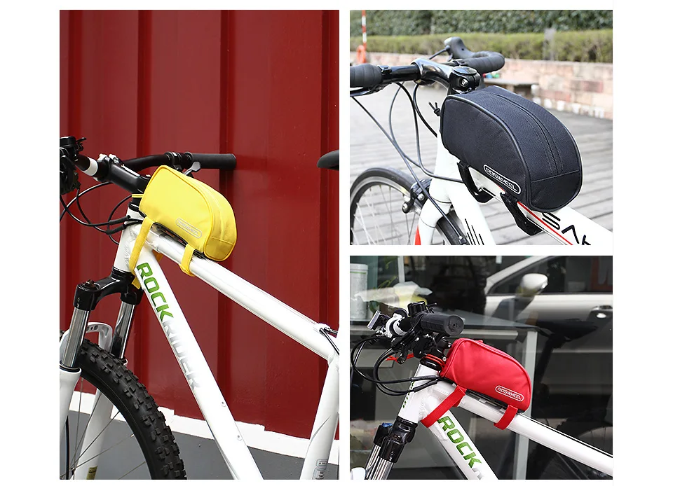 Clearance Roswheel 600D Polyester PVC Outdoor MTB Road Bike Cycling Bicycle Frame Pannier Front UPPER Tube Package Bike Beam Saddle Bag 8