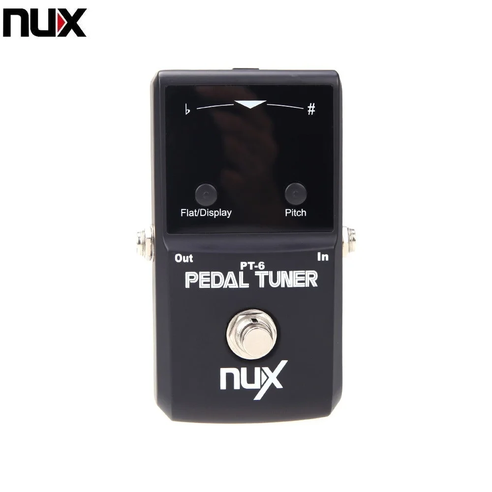 

NUX PT-6 Pedal Tuner Chromatic tuning mode allows a wide range of tuning options LED display