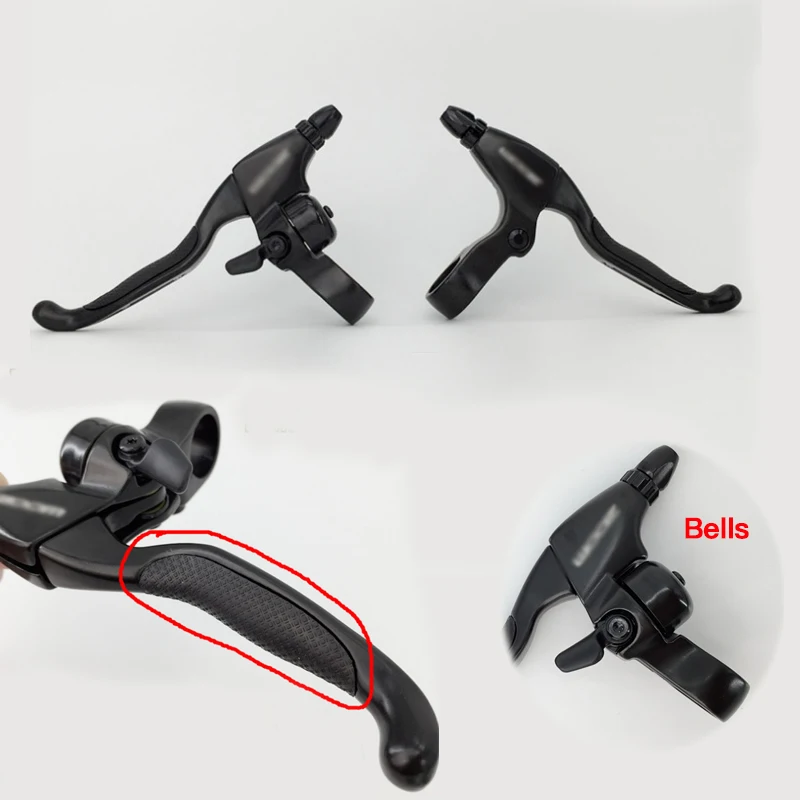 MUQZI Mountain Bike Brake Lever With Bells Brake Handle Light Alloy MTB