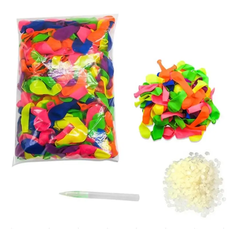 111 шт многоцветные латексные воздушные шары для наполнения водой, Детская летняя уличная пляжная игрушка, вечерние воздушные шары для наполнения, игрушки для взрослых и детей