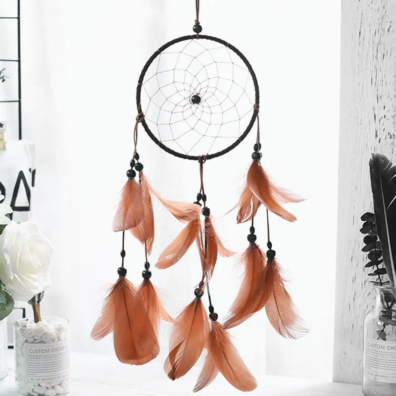 

Nordic Style Dream Catcher Make Of Natural Feathers Kids & Girls Bedroom Wall Hanging Ornament Nice Home Decor Dream Catcher