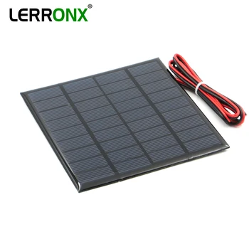 

5PCS/lot Portable Solar Panel 9V 10W 4.5W 3W 2W DIY solar cell charger for mobile phone flashlight electronic kits solar charger