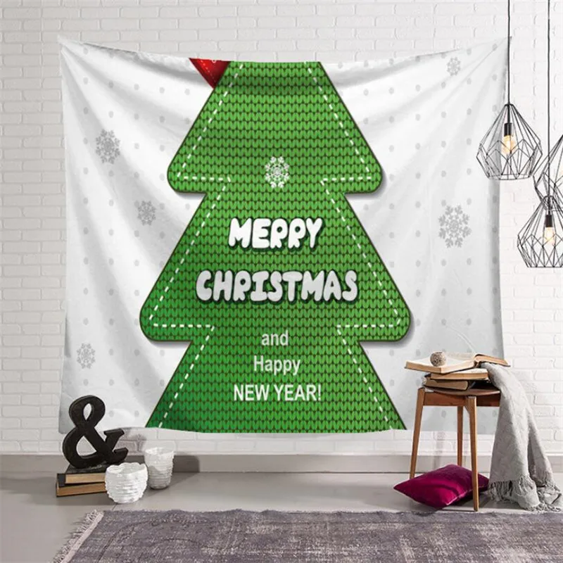 Креативная Рождественская елка настенный гобелен спальня Новогодняя скатерть фоновый Гобелен Коврик для йоги w3-dz-30-10
