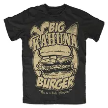 Футболка с надписью «Big Kahuna Burger M2», футболка Jules Winnfield Tarantino Pulp fiction, летняя мужская футболка, топы, одежда