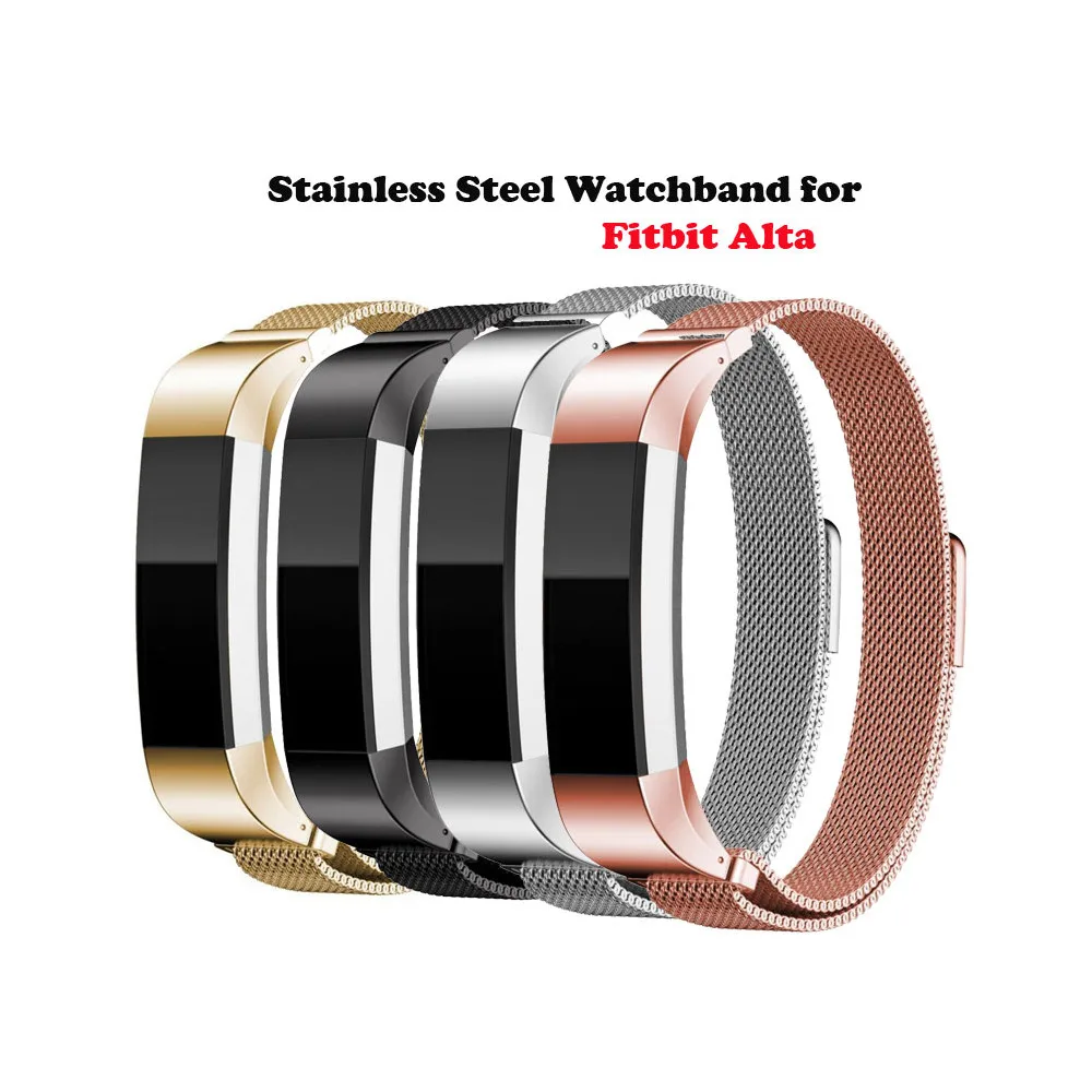 

Magnetic Closure Bracelet Milanese Strap Watch Band for Fitbit Alta Band Fit Bit Alta HR Replacement Wristband Smart Accessories