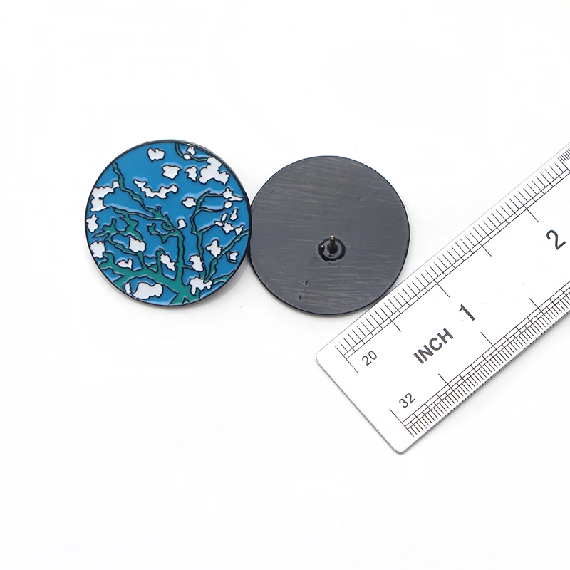 Pinos de Van Pintura a Óleo de Arte de Metal Pin e Broches Lote Atacado Gogh Esmalte Crachá Mochila Presentes Broche Pçs - 20 K339 8 Joias e Acessórios