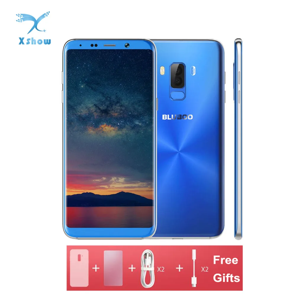 

BLUBOO S8 Plus 6.0'' 18:9 Full Display Smartphone MTK6750T Octa Core 4G RAM 64G ROM Android 7.0 Dual Rear Camera Fingerprint