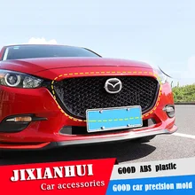 Для Mazda 3 Axela- гоночные решетки сотовая решетка Передняя гоночная решетка черный передний бампер модифицированная для Axela