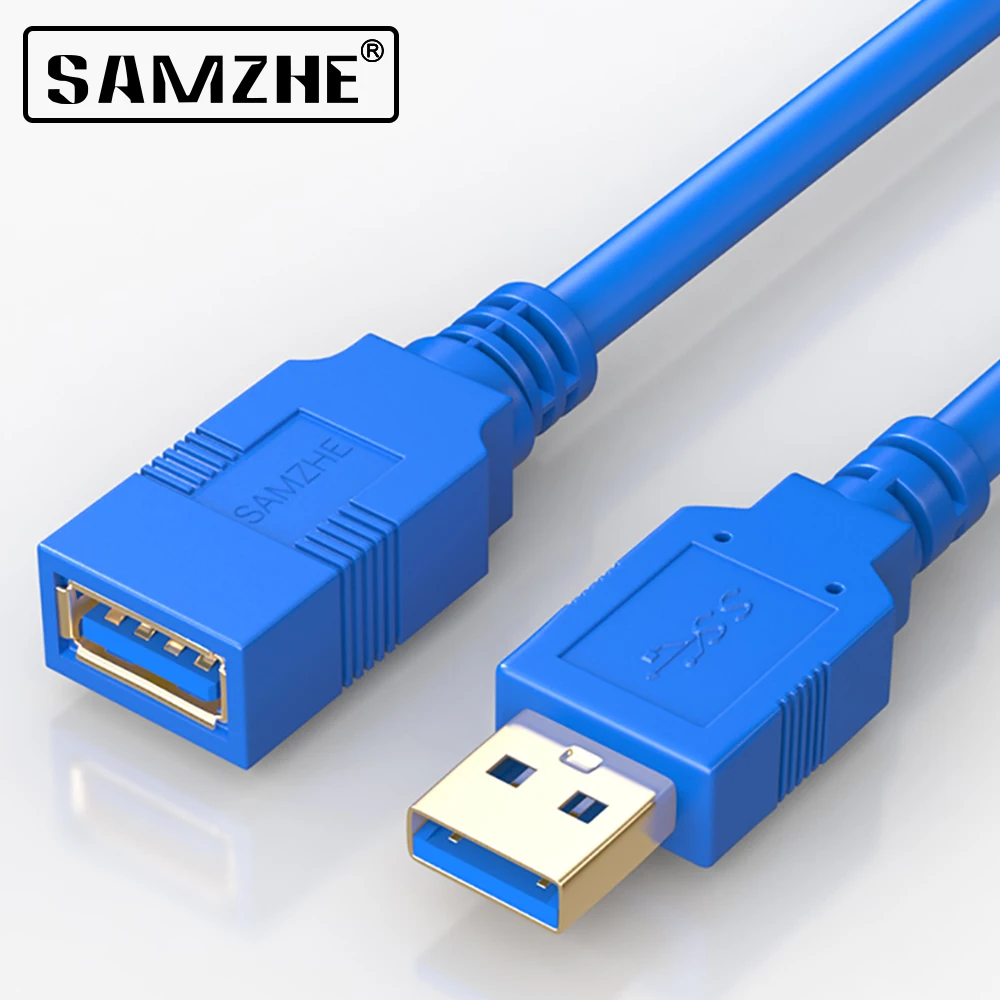 SAMZHE USB3.0 удлинитель 5 Гбит/с скорость USB кабель Plug and play мужчин и женщин