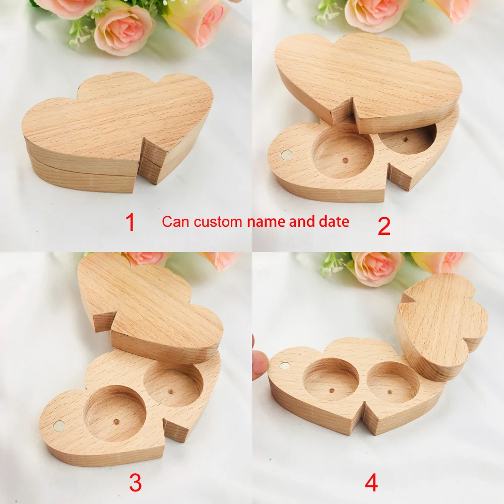 

Custom Heart shape Ring Box, Personalized Wedding Valentines Engagement Wooden Ring Bearer Box, Rustic Wedding Ring Box Holder