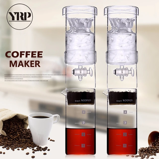 Mini Brew Coffee Maker Ice Drip Glass Type Coffee Machine Home Cold Brew  Coffee Maker Reusable Permanent Filter Manual Coffee - AliExpress