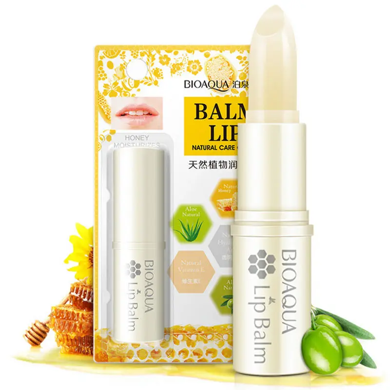 1pc Lip Balm Skin Care Hyaluronic Acid Pure Natural Plant Lipsticks