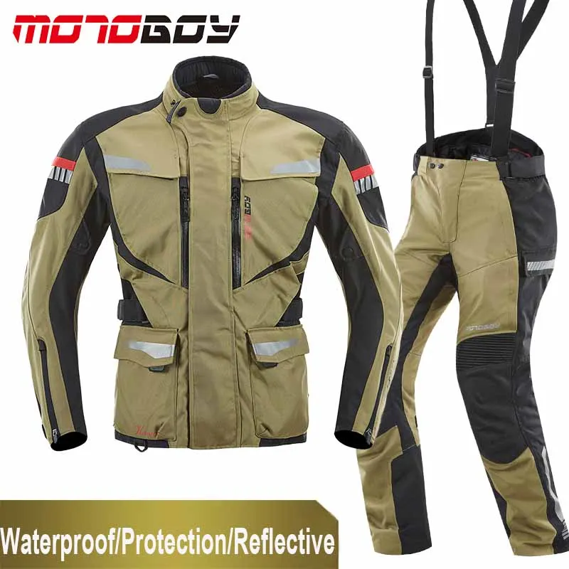 MOTOBOY мужские мотоциклетные гоночные куртки водонепроницаемая одежда Moto Jaqueta Chaqueta теплая CE защита Защитная куртка - Цвет: 2