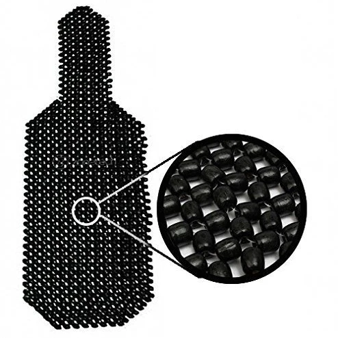 Zone Tech Black Wooden Beaded Massaage Car Vehicle Chair Seat Cushion (2)