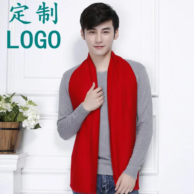 Wholesale 2016 New Year Gift Winter Mens Cotton Scarf Business Man Hot Sale Mulberry Silk Tassel Brushed Scarves Christmas Tree men's scarves & shawls