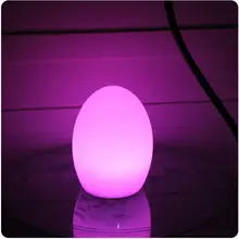 D22*H28cm IP65 Waterproof PE Material 16 Color Change RGBW LED Egg Light Glowing Table Lamp Night Light for Home Furniture 1pc led rgbw colorful color change christmas trees decoration wedding furniture decoration lamp
