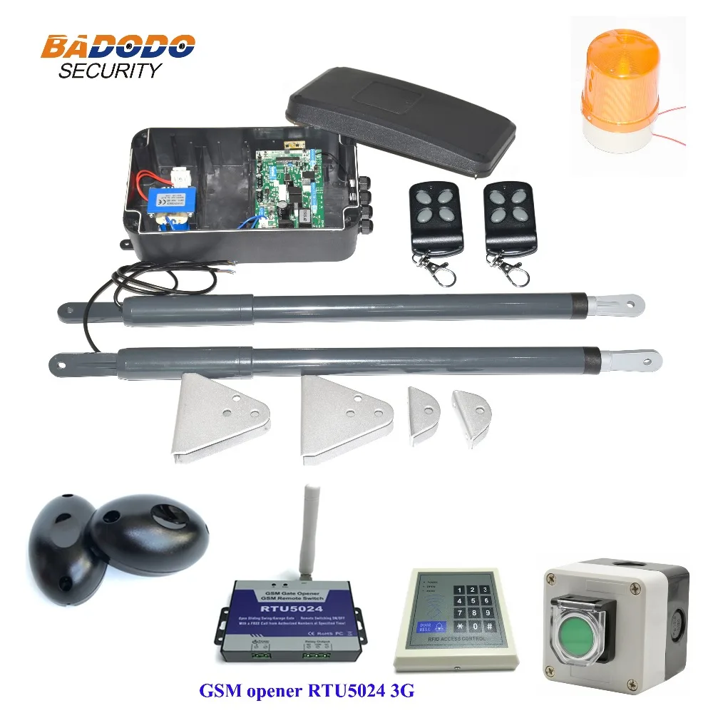 

200KG automatic Dual Arm swing Gate Opener Operator Motor drive swing door open opener For access control home security