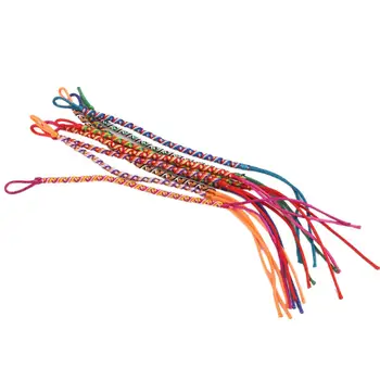 

9pcs Bracelets Brazilian Wire Braid Handmade Ethnic Multicolored # 4