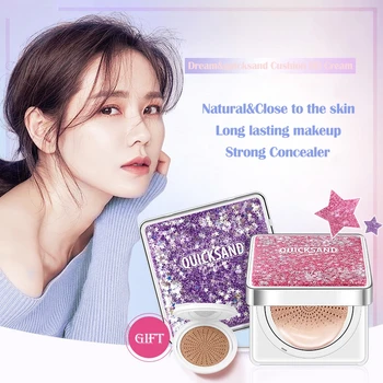 

New Quicksand Starry Sky Air Cushion BB Cream Makeup Korean Cosmetics Concealer Brighten Foundation Face Base Makeup Maquiagem