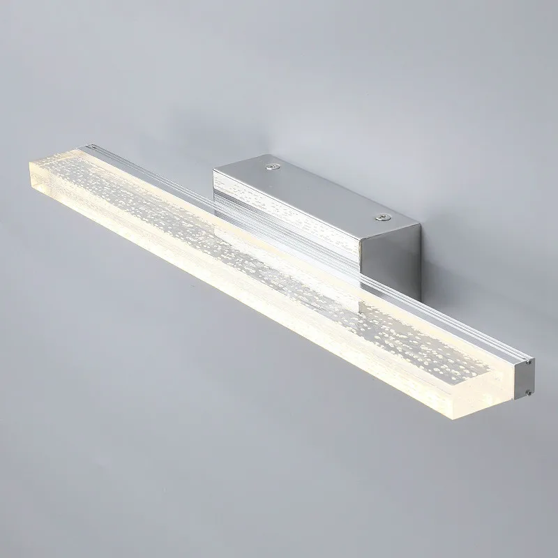 لكمة خالية الحمام الحمام الفولاذ المقاوم للصدأ الغرور مصباح للماء ومكافحة الضباب مرآة ضوء led مرآة المصابيح الأمامية WF5101129