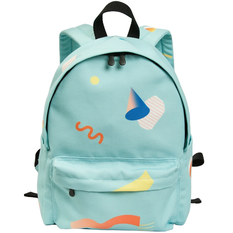 

YIZISTORE Canvas Print Large Capacity Backpack Student Computer Bag Girls bag