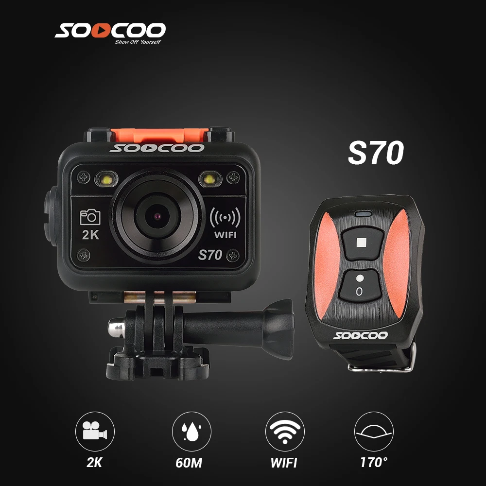 Soocoo S70 Sport Action Camera 2k 30fps 1080p 60fps 60m Waterproof Build In Wifi With Watch Remote Control Free Shipping Consumer Camcorders Aliexpress Soocoo S70 Sport Action Camera 2k 30fps 1080p 60fps 60m Waterproof Build In Wifi With Watch Remote Control Free Shipping Consumer Camcorders Aliexpress