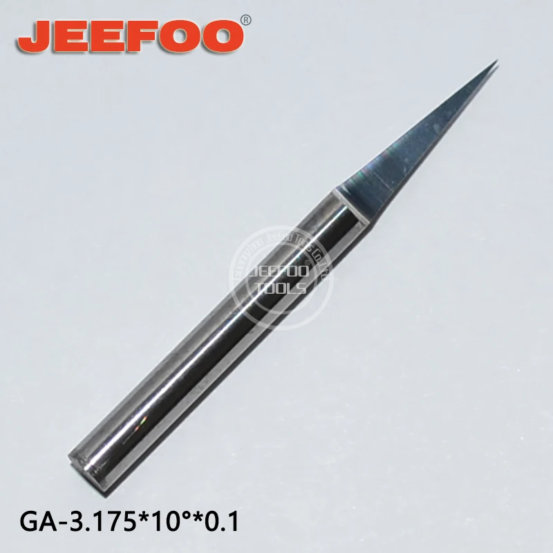 

3.175*10Degree*0.1 Flat Bottom V Shape CNC Router Tools/Engraving Bit/ Cutting Bits/Carving Tools