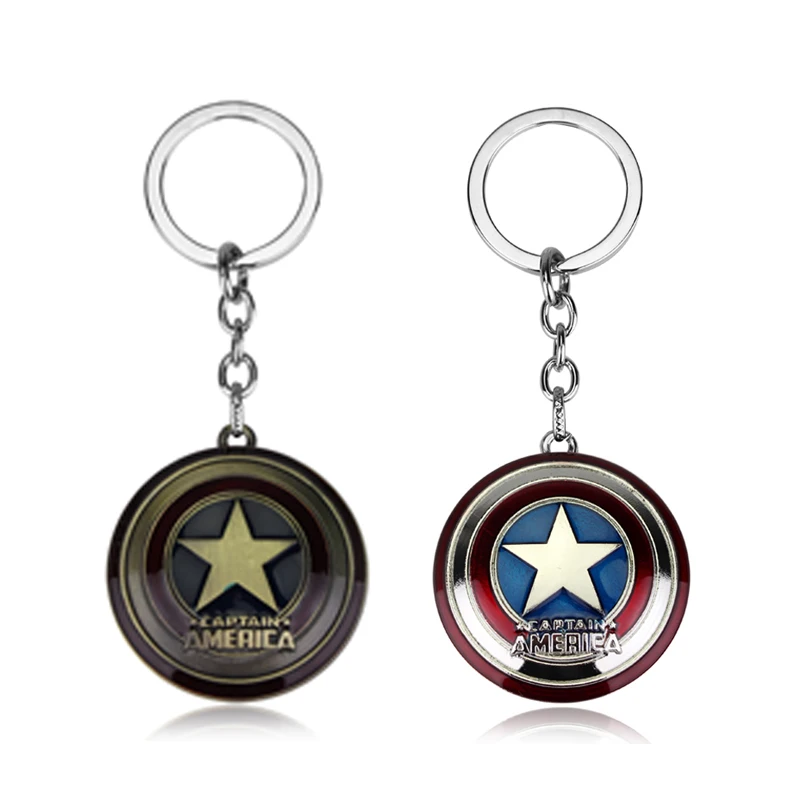 

Super Hero Captain America Shield Key Chain Moive Jewelry