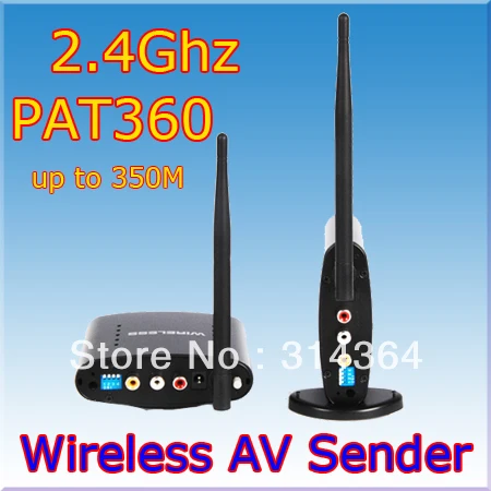 

AV Sender Wireless Transmitter Receiver 350m,av sender and receiver,2.4ghz wireless av sender,Free Express Shipping