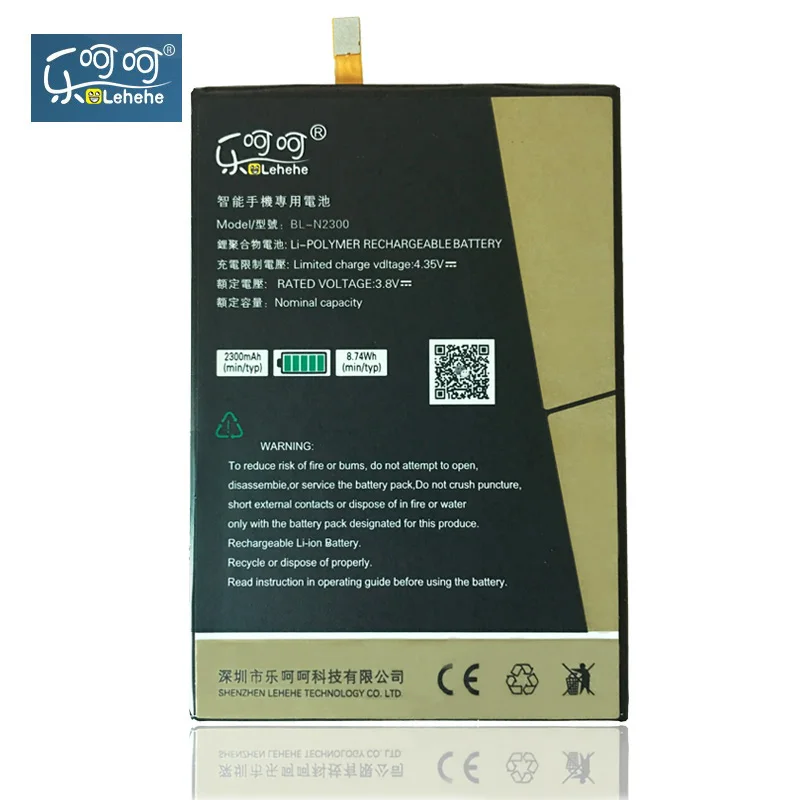 Батарея LEHEHE для Gionee Elife S5.5 GN9000 BL N2300 Высококачественная сменная батарея 2300mAh