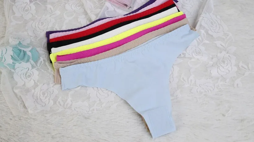 

Seamless Underwear New Arrival Women 10 Color G String Seamless Thong Panties M L XL XXL P01