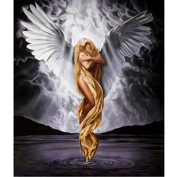

Craft & Art Diamond Embroidery Diamond Mosaic Needlework Painting Diamond Bead Cross Stitch Pattern Embroidery angel