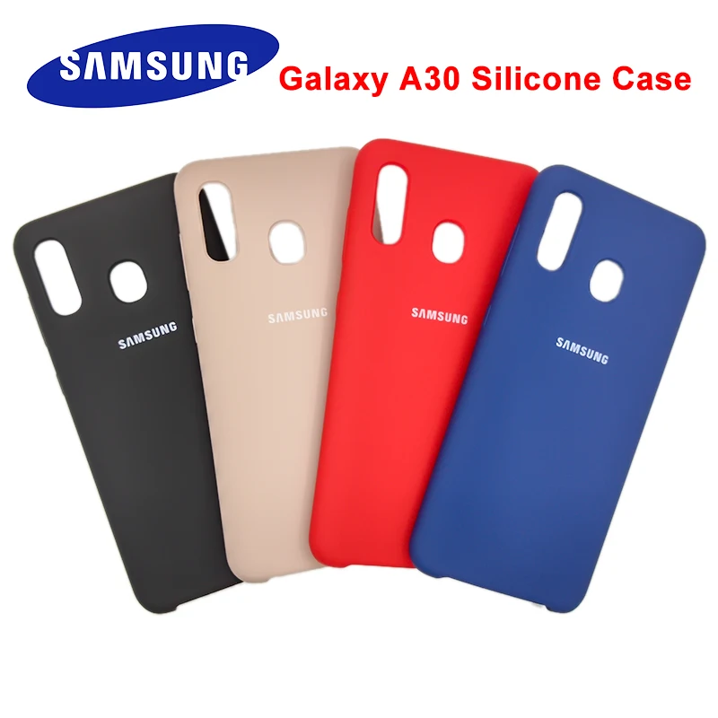 

Original Samsung Galaxy A30 2019 Protective Case Silky Silicone Back Cover Soft Touch Shell Phone Case For Galaxy A305F SM-A305F