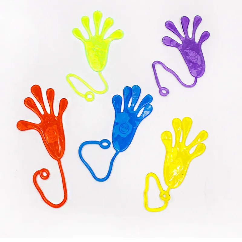 

10 Pcs Kids Funny Sticky Hands toy Palm Elastic Sticky Squishy Slap Palm Toy kids Novelty Gift Party Favors supplies